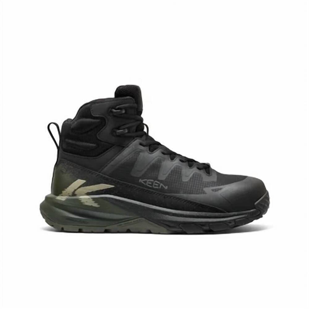 NEW KEEN men's targhee blur waterproof carbon toe work boot in forest night/blac